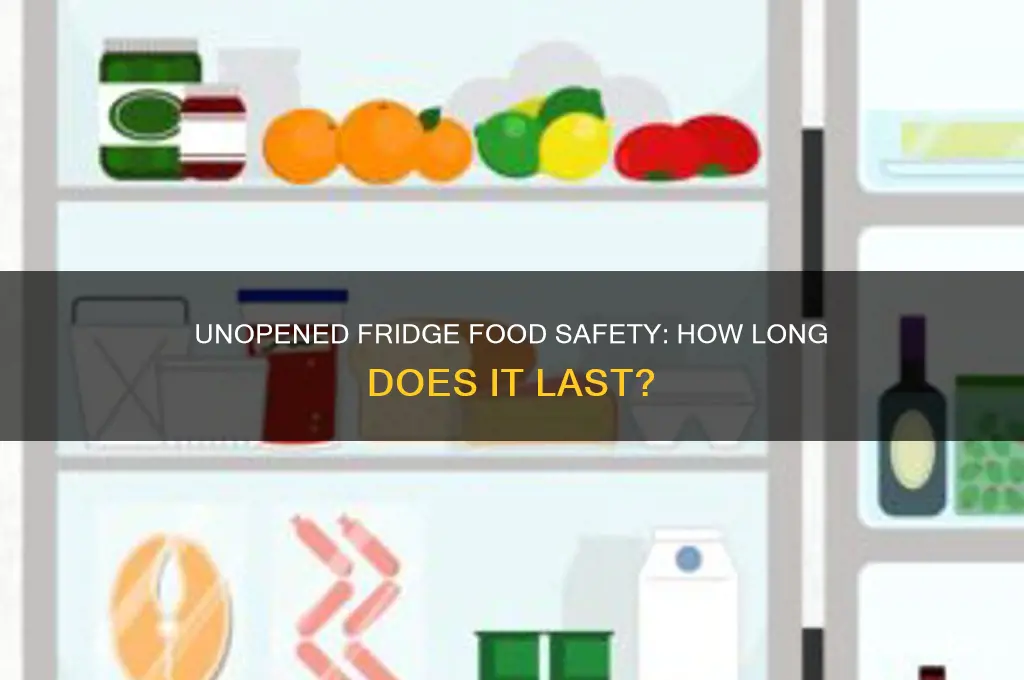 how lonh will food stay safe in unopened refrigerator