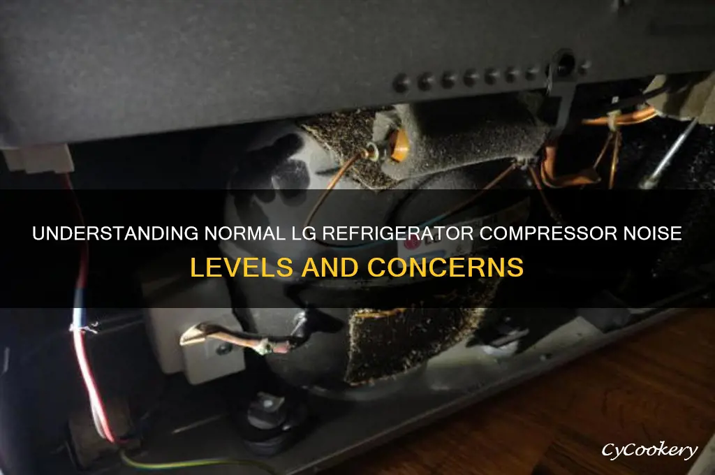 how loudshould the lg refrigerator compressor sound