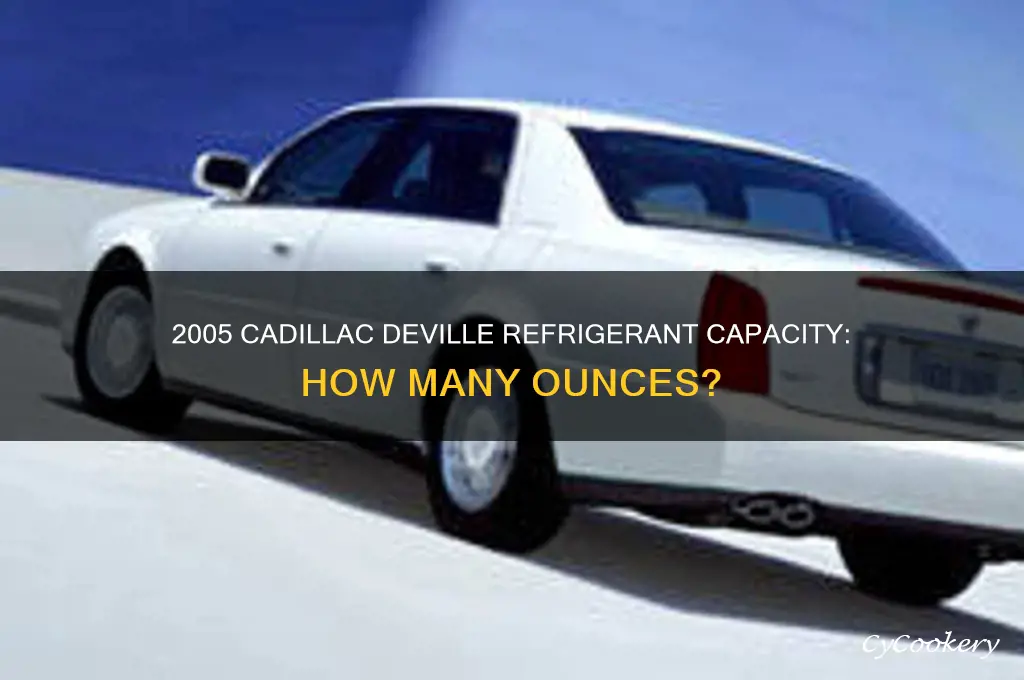 how mant oz refrigerant in 2005 deville cadillac