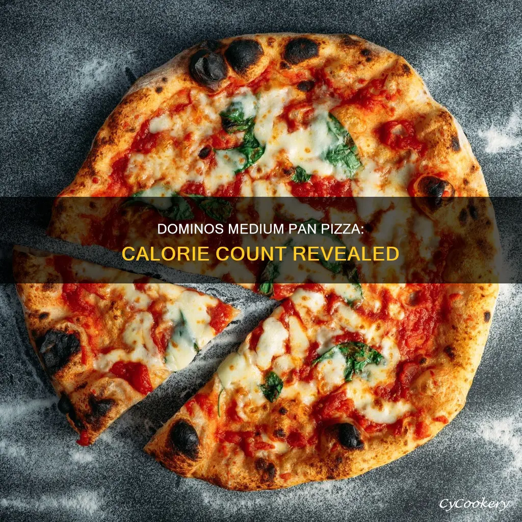 how manu calories ina medium pan piza dominos
