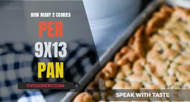 Baking Cookies: Optimal Portions for a 9x13 Pan