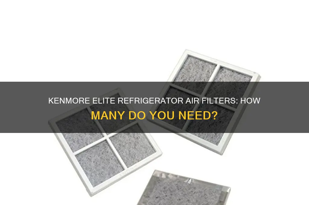 how many air filter in kenmore elite refrigerator