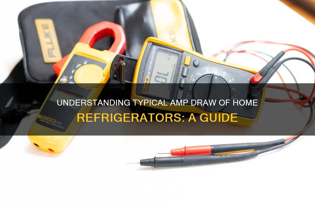 how many amps do most home refrigerators draw