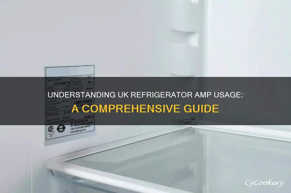 how many amps does a refrigerator use uk