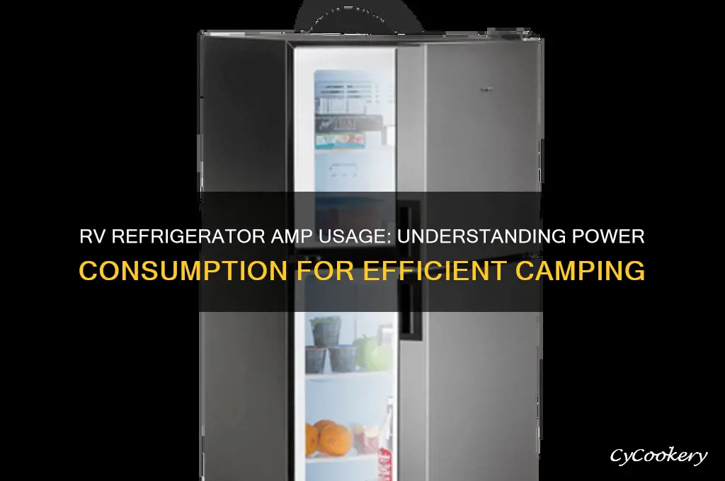 how many amps does rv refrigerator use