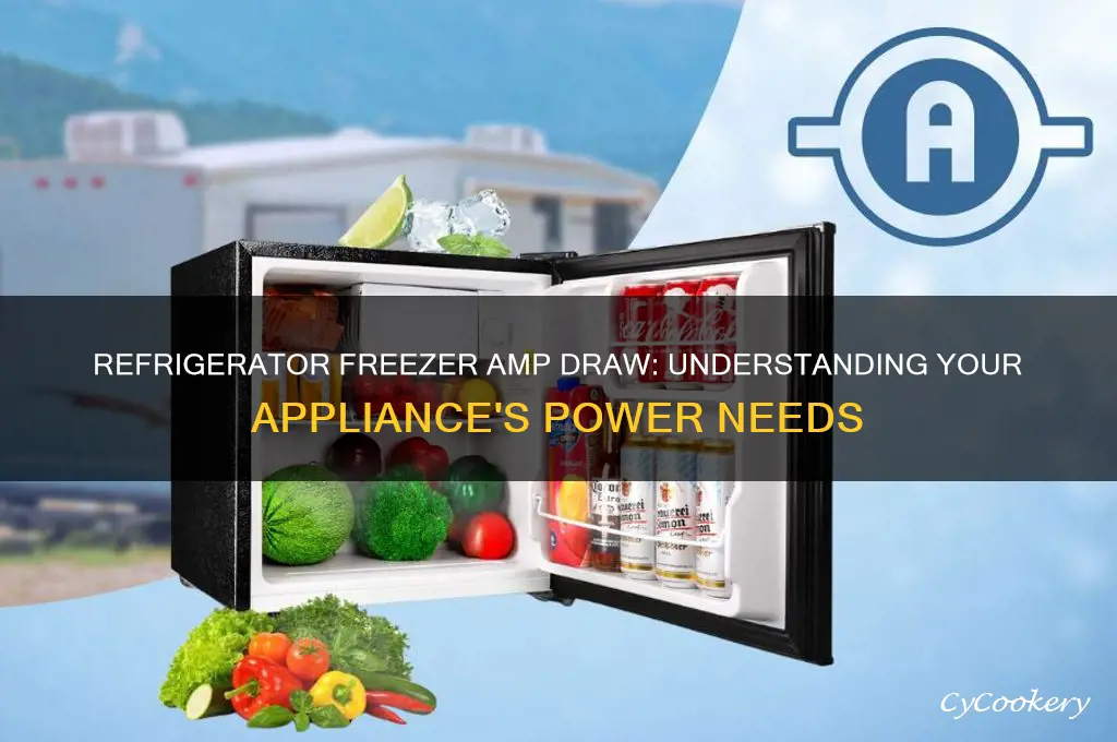 how many amps is a refrigerator freezer