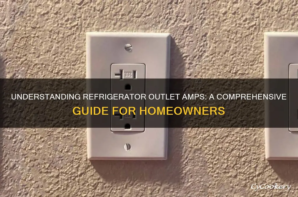 how many amps is a refrigerator outlet