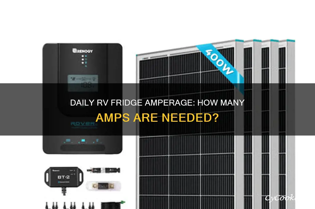 how many amps to run rv refrigerator daily