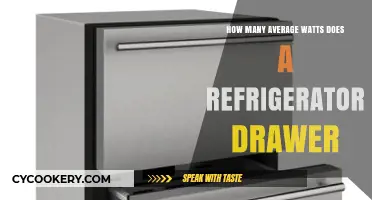 Average Wattage of a Refrigerator Drawer: What to Expect
