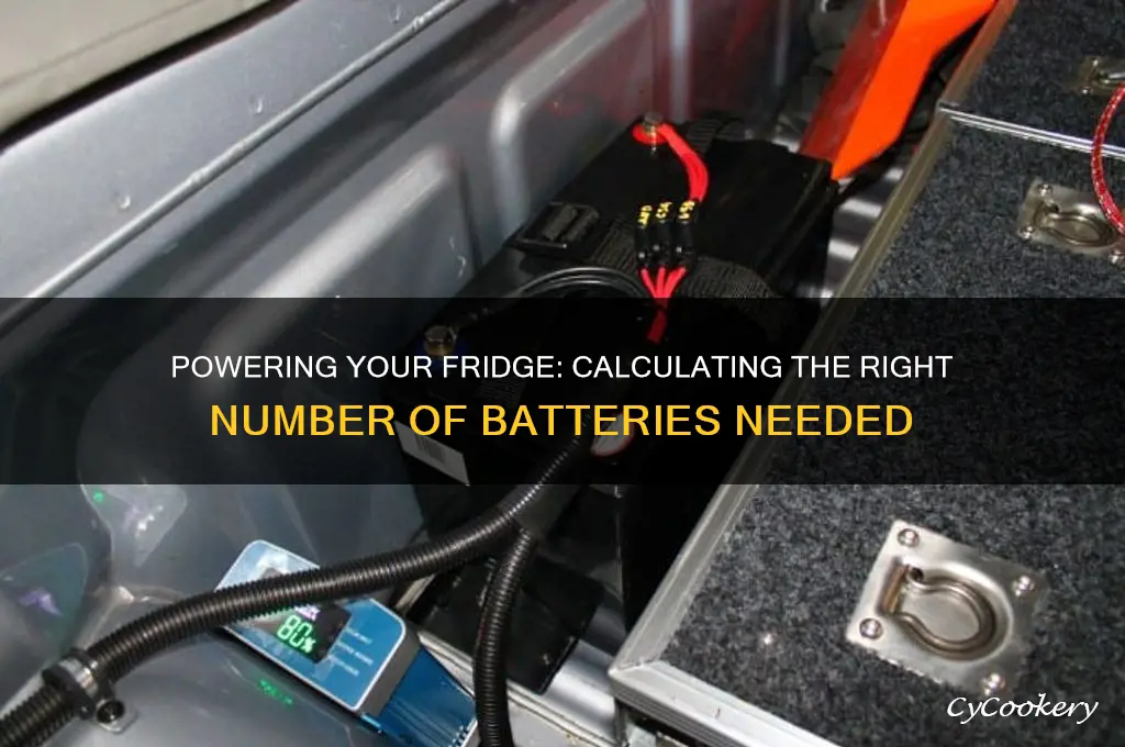 how many batteries to run a refrigerator