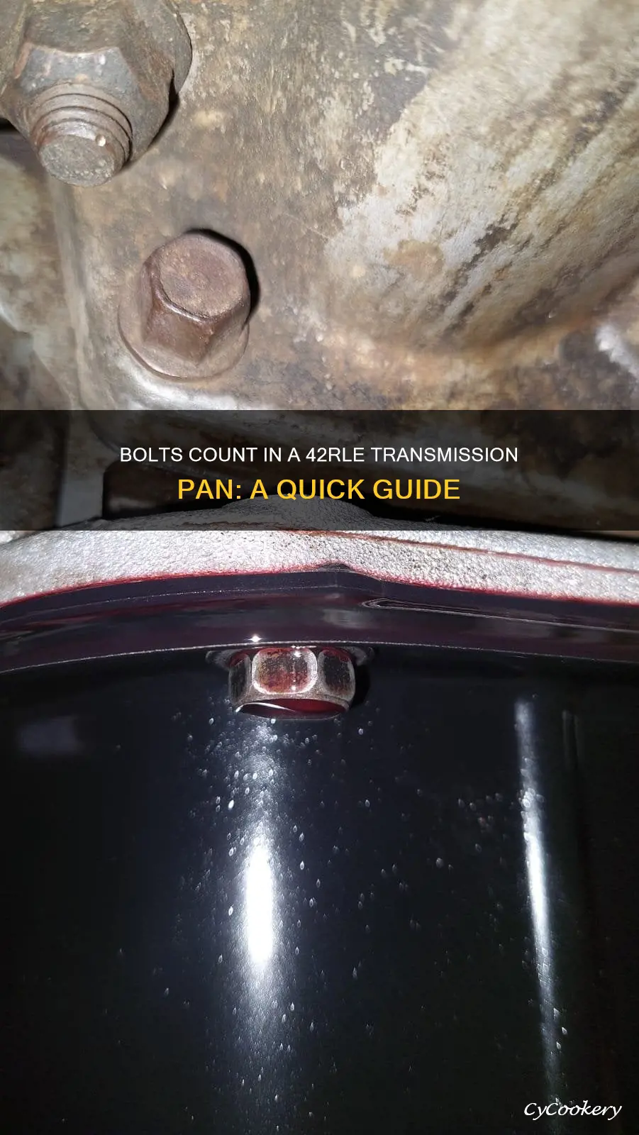 how many bolts does a 42rle tranny pan have
