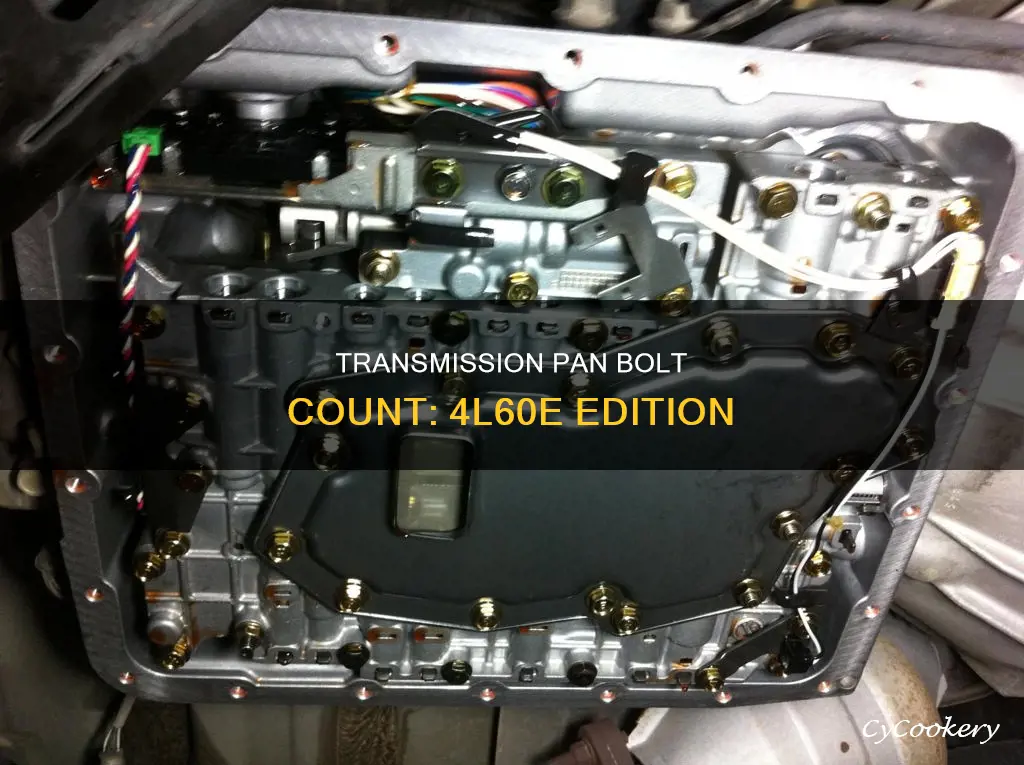 how many bolts does a 4l60e transmission pan have