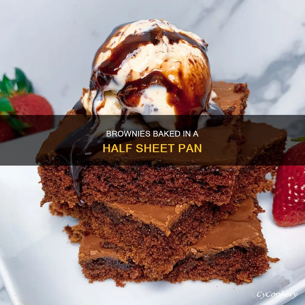 how many brownies in a half size sheet pan