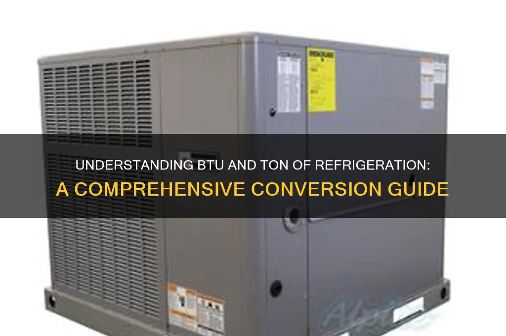 how many btu in one ton of refrigeration