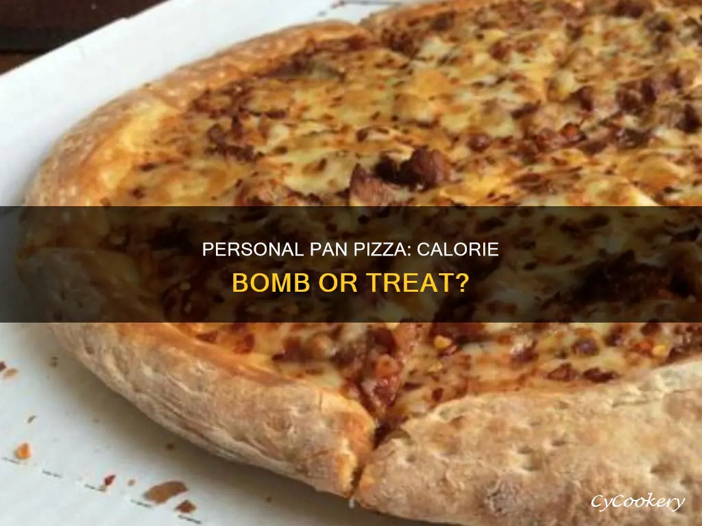 how many calories are in a personal pan sausage pizza