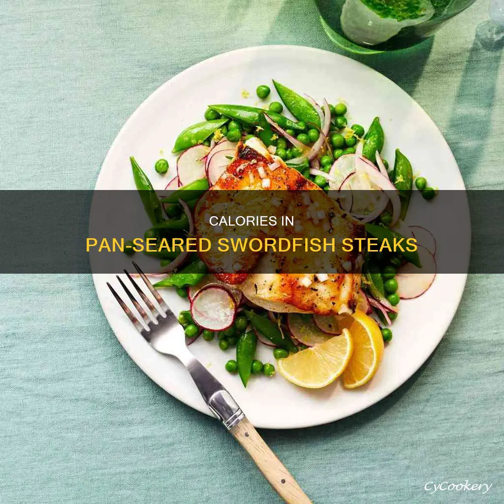 how many calories in 6 oz pan seared sord fish