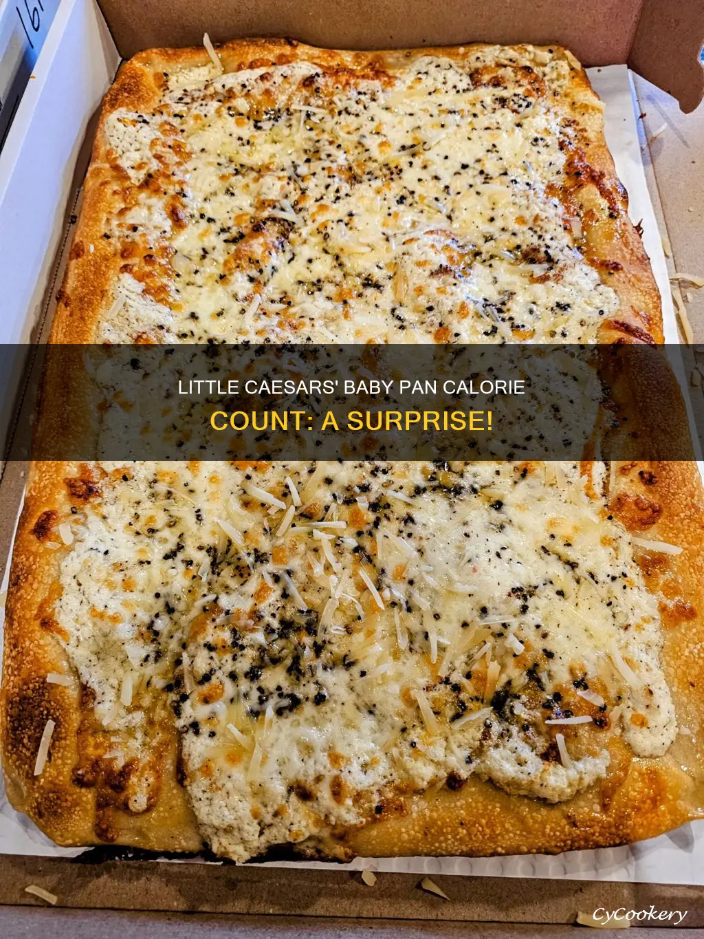 how many calories in a little caesars baby pan pan
