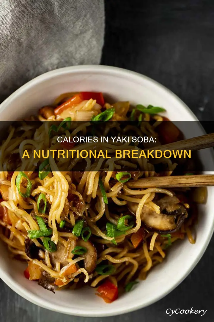 how many calories in a yaki soba coppe pan