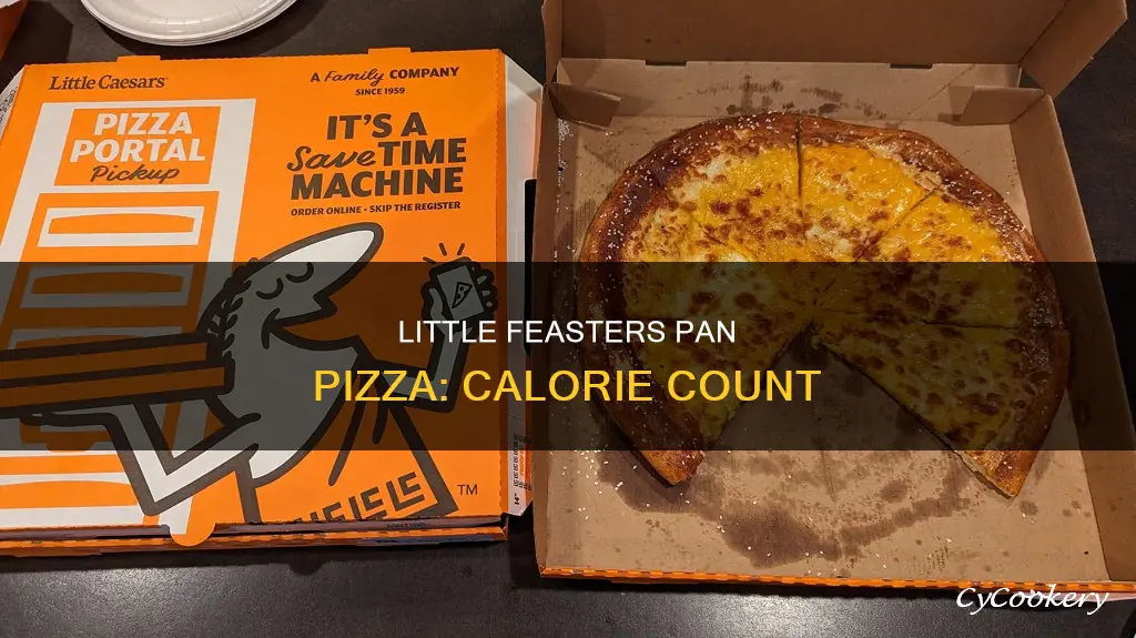 how many calories in little feasers pan pizza