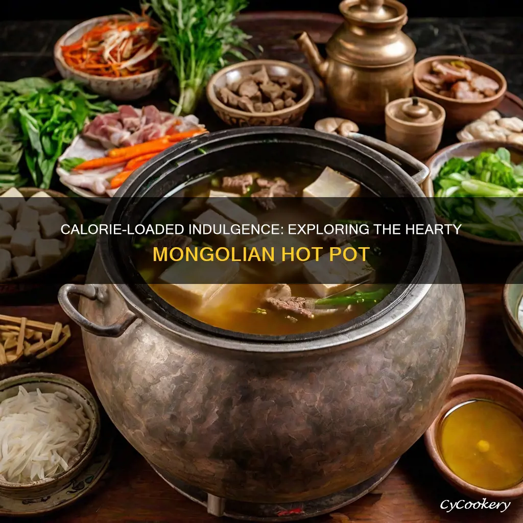 how many calories in mongolian hot pot