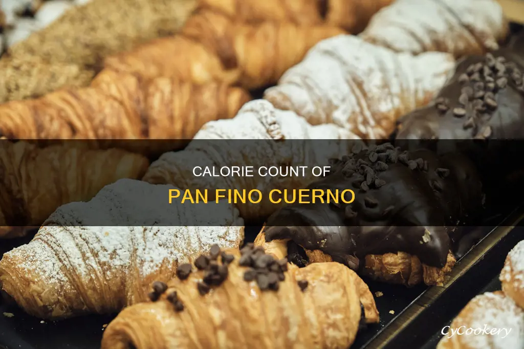 how many calories in pan fino cuerno