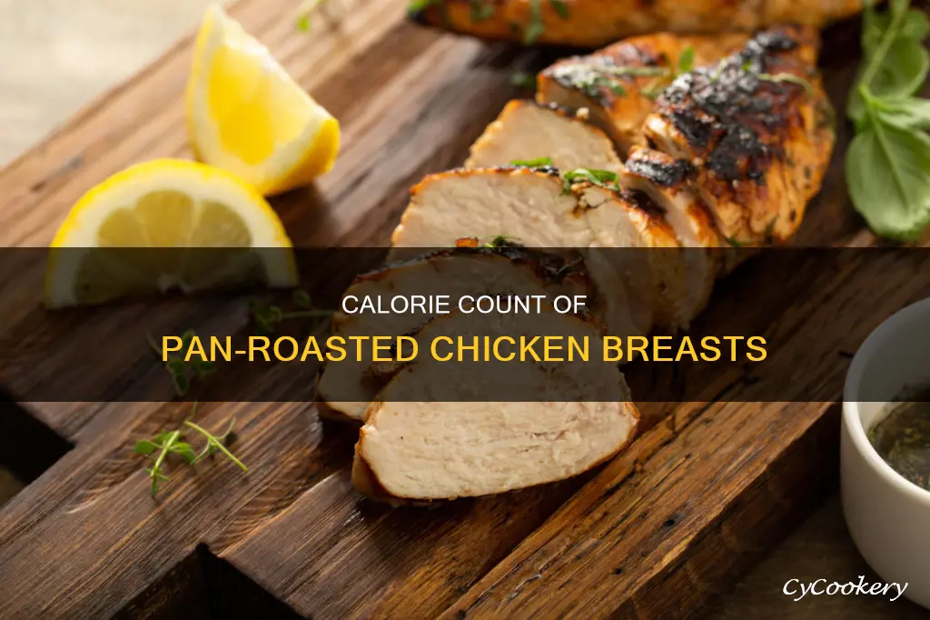 how many calories in pan roasted chicken breast