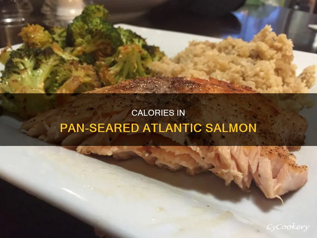 how many calories in pan seared atlantic salmon