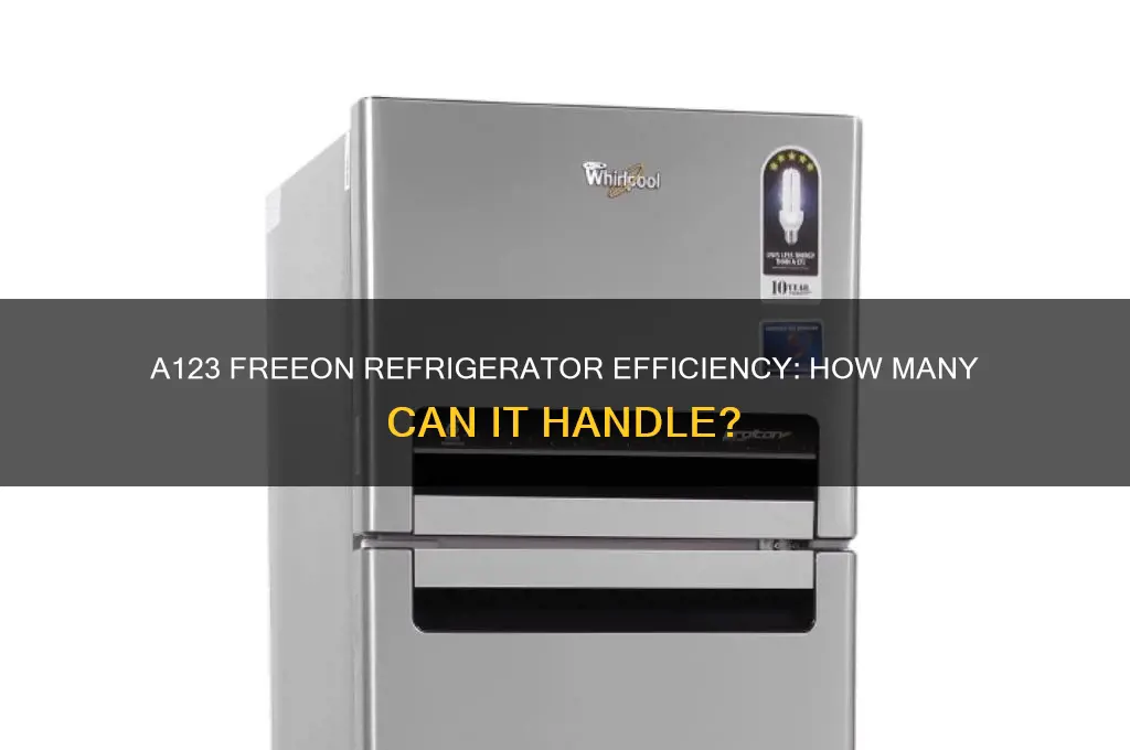 how many can a123 freeon for refrigerator