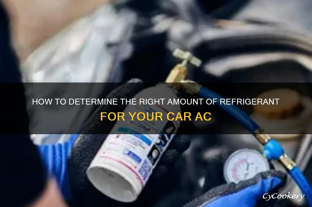how many cans of refrigerant to completely fill my carac