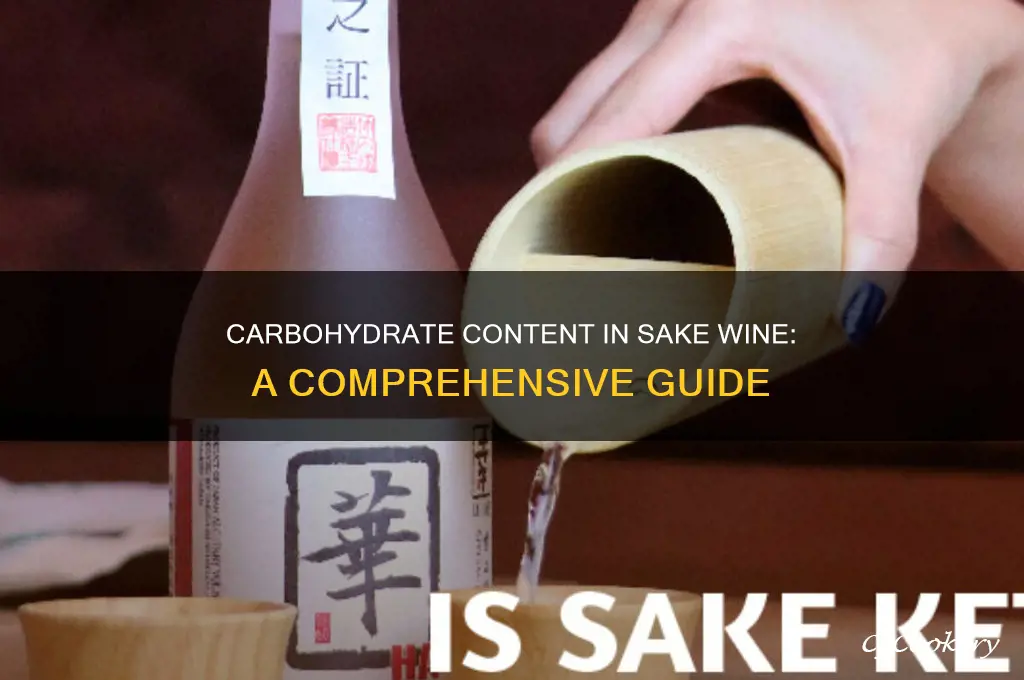 how many carbohydrates in sake wine