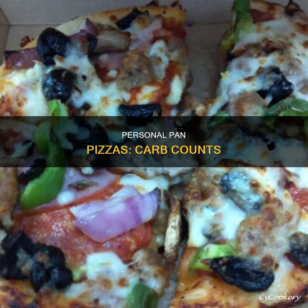 how many carbs are in a personal pan pizza