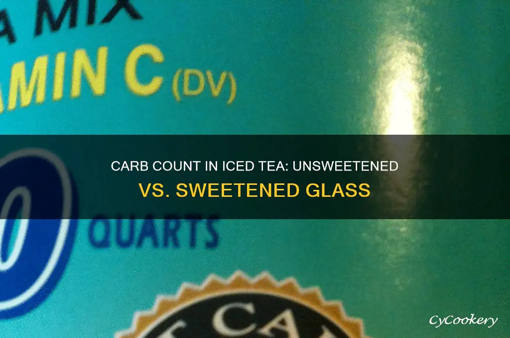 how many carbs in a glass of iced tea