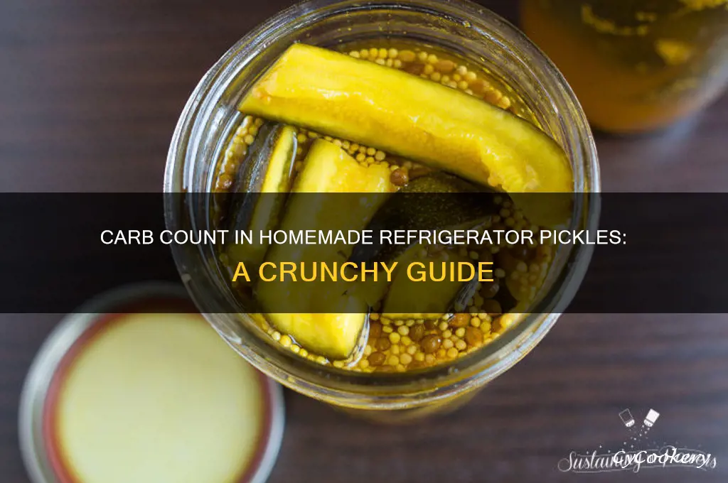 how many carbs in homemade refrigerator pickles