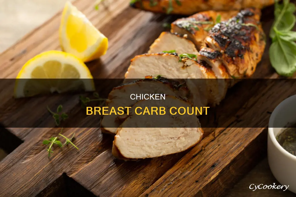 how many carbs in one pan seared chicken breast