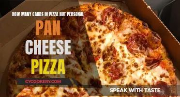 Cheese Pizza Carbs: Pizza Hut Personal Pan