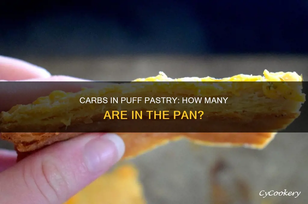 how many carbs in puff pastry pan
