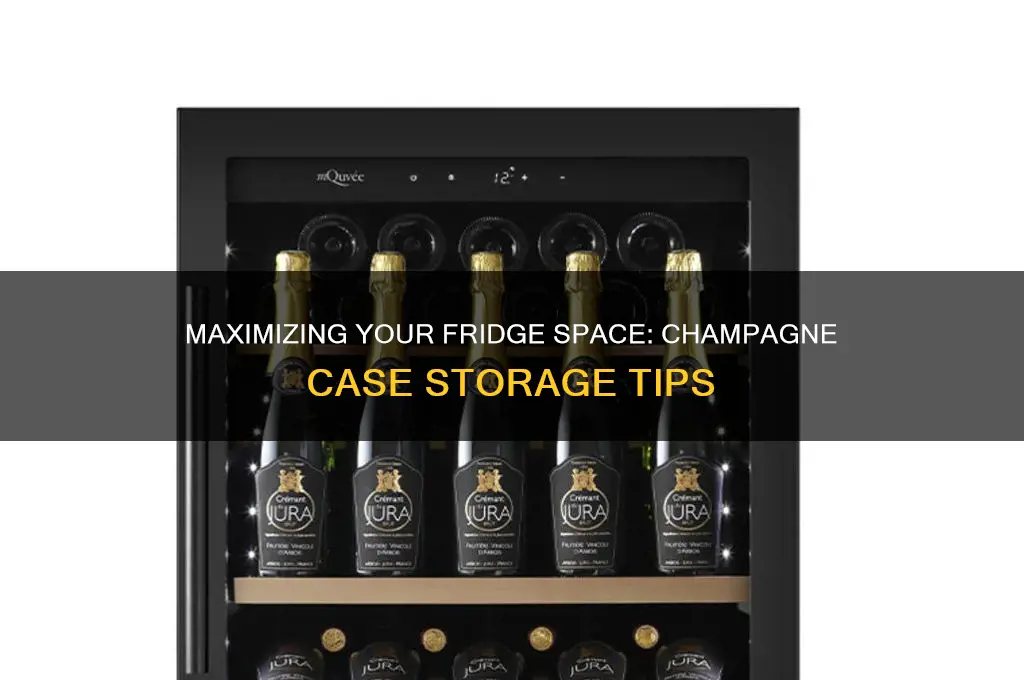 how many cases of champagne can fit in a refrigerator