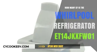Whirlpool Refrigerator ET14JKXFW01: Unveiling Its Cubic Feet Capacity