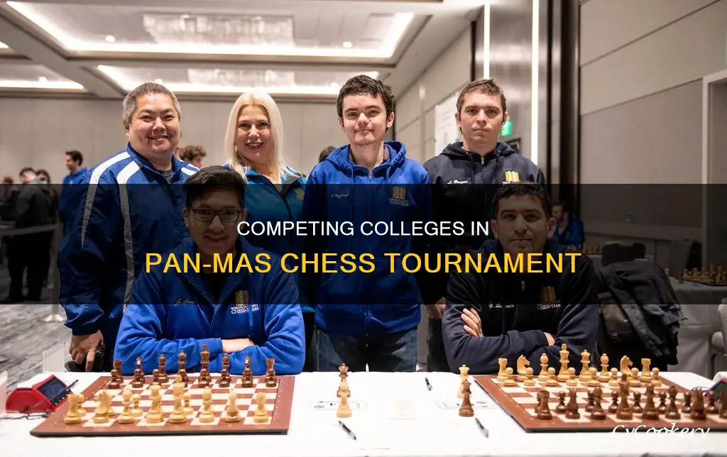 how many colleges compete in the pan mas chess