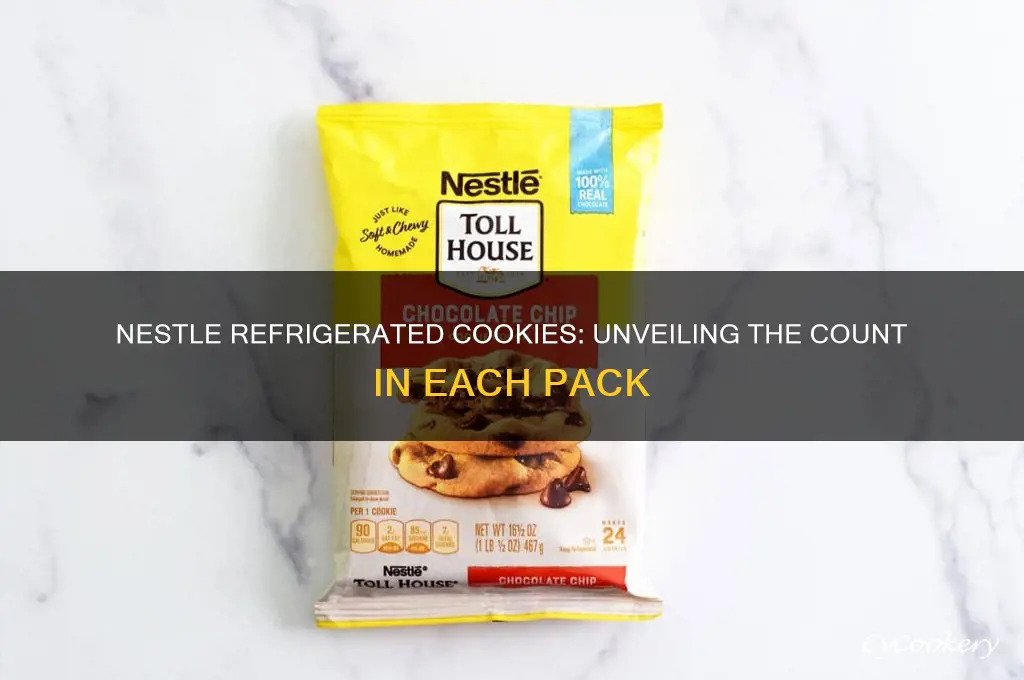 how many cookies are in nestle refrigerated cookies