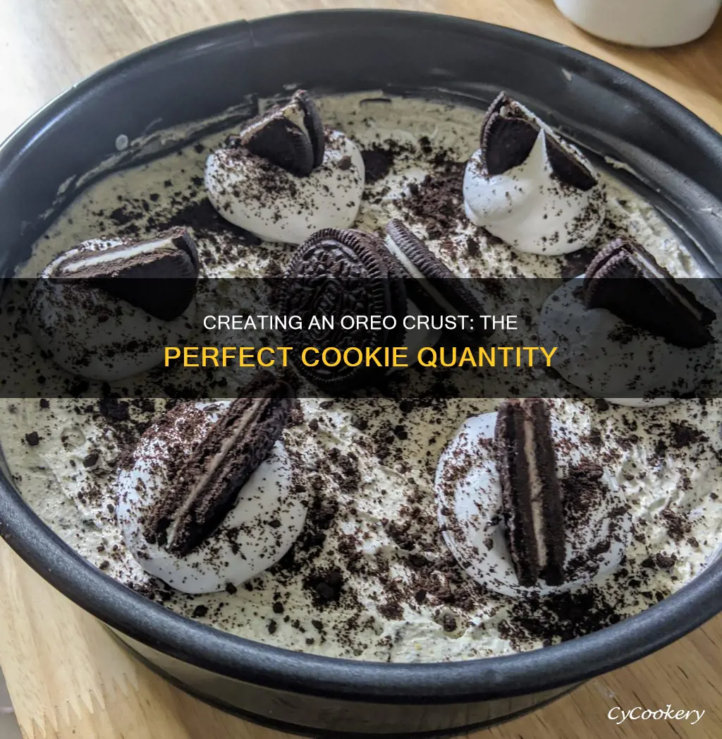 how many cookies for oreo springform pan curst