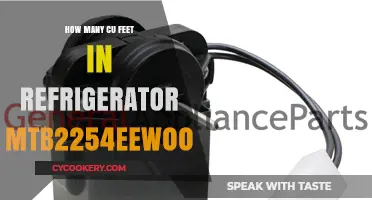 Refrigerator MTB2254EEW00: Unveiling Its Spacious Cu Feet Capacity