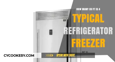 Standard Refrigerator Freezer Size: Understanding Typical Cu Ft Capacities