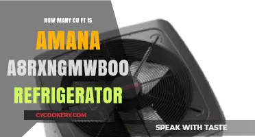 Amana A8RXNGMWB00 Refrigerator: Unveiling Its Cu Ft Capacity
