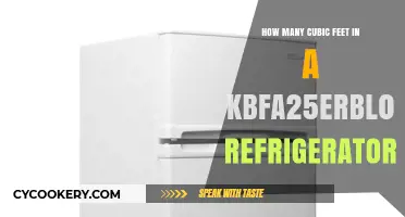 KBFA25ERBL01 Refrigerator Capacity: Cubic Feet Explained Simply