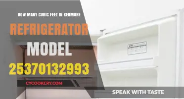 Kenmore Refrigerator Model 25370132993: Cubic Feet Capacity Explained