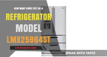 LG LMX25964ST Refrigerator: Unveiling Its Cubic Feet Capacity