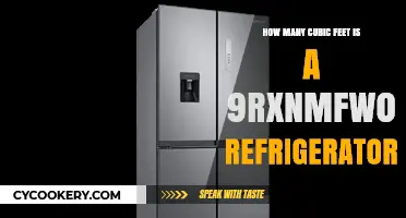 9RXNMFW01 Refrigerator Capacity: Cubic Feet Explained in Detail