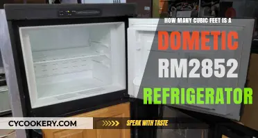 Dometic RM2852 Refrigerator: Unveiling Its Cubic Feet Capacity