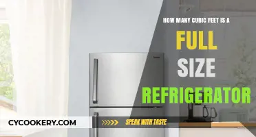 Full-Size Refrigerator Capacity: Understanding Cubic Feet Measurements
